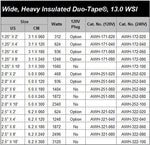 Wide, Heavy Insulated Duo-Tape®, 120V